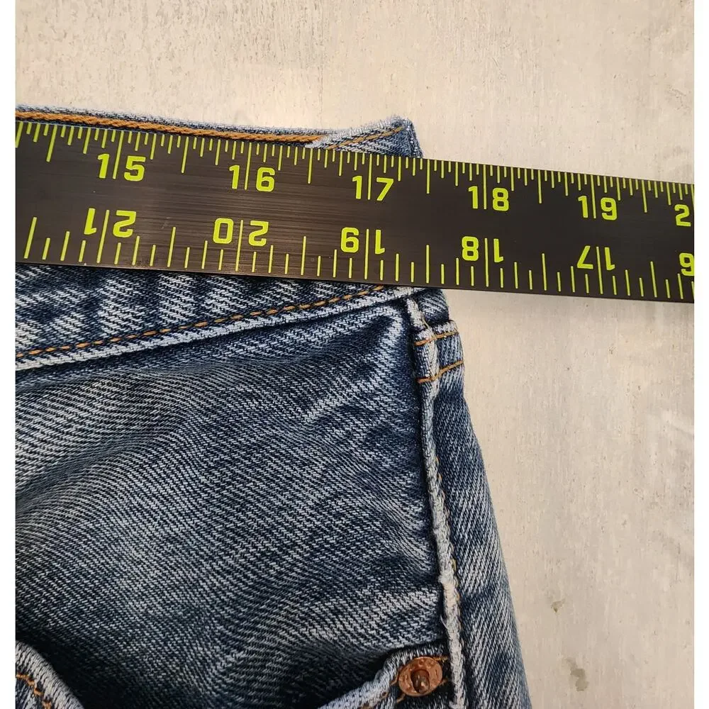 Levis 501 XX Jeans Mens 38x32 Light Wash Denim Button Fly - Picture 9 of 12